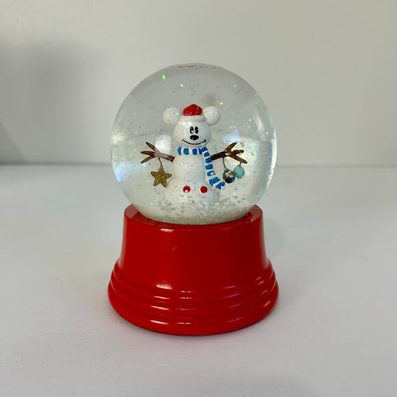 Disney Other - Disney Christmas Snow Globe Mickey Mouse Snowman Holiday Collectable In Box